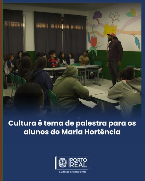 Cultura é tema de palestra para os alunos do Maria Hortência