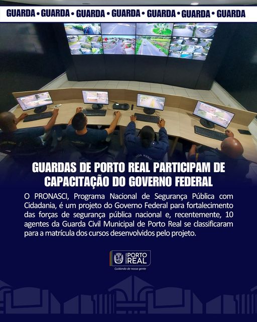 Guardas de Porto Real participam de capacitação do Governo Federal