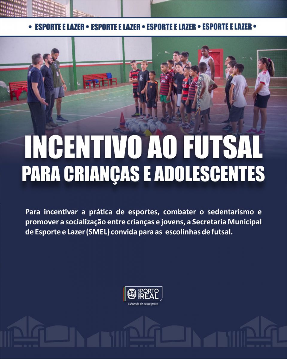 Incentivo ao futsal para crianças e adolescentes 
