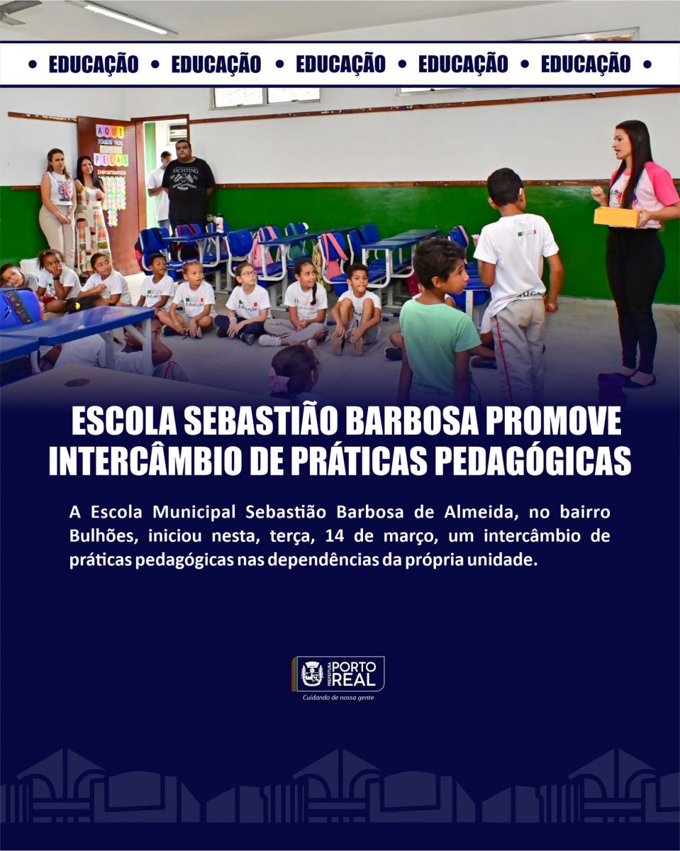 Escola Sebastião Barbosa promove intercâmbio de práticas pedagógicas 