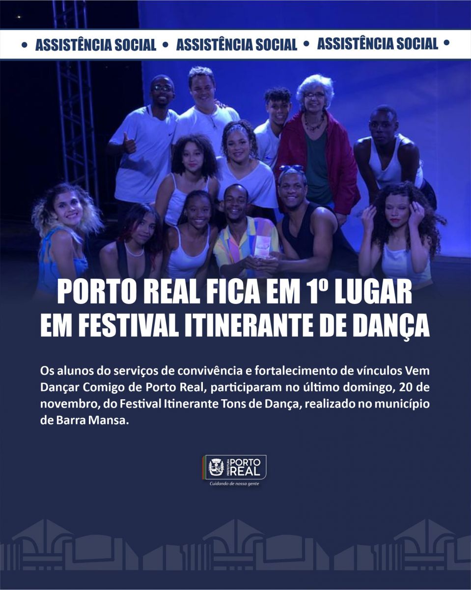 Porto Real fica em 1º lugar em festival itinerante de dança 