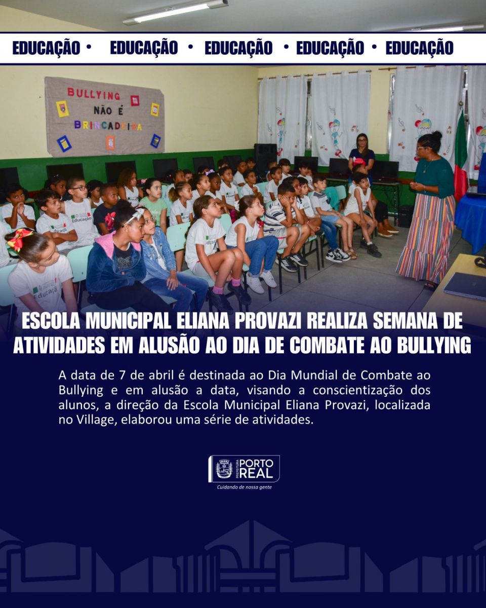 Prefeitura realiza roda de conversa de combate ao bullying em escola  municipal