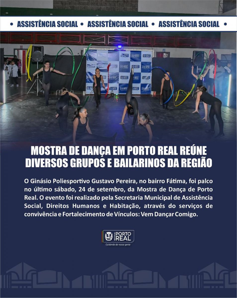 Mostra de Dança em Porto Real reúne diversos grupos e bailarinos da região 