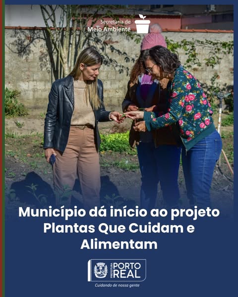 Município dá início ao projeto Plantas Que Cuidam e Alimentam