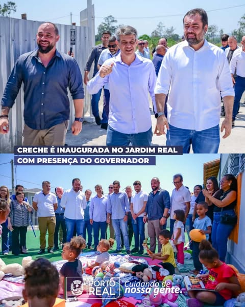 Creche é inaugurada no Jardim Real com presença do Governador do Estado