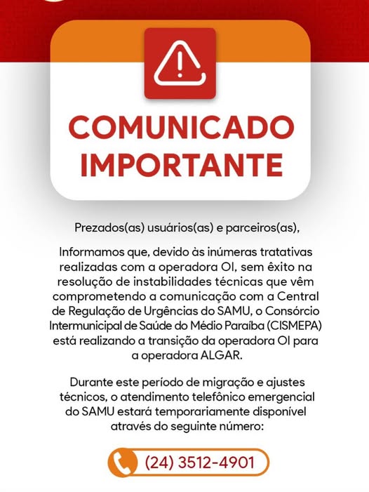 Comunicado Importante
