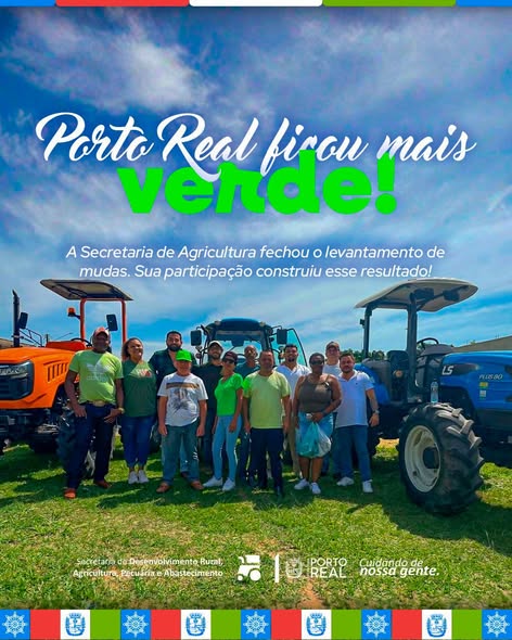 Agricultura distribuiu quase 30 mil mudas em Porto Real este ano Foram quase 600 moradores atendidos de maio a novembro