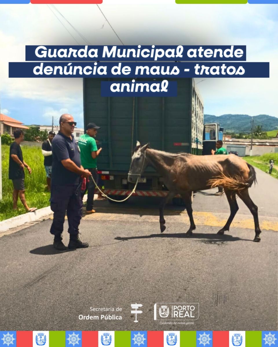 Guarda Municipal atende denúncia de maus-tratos a animal
