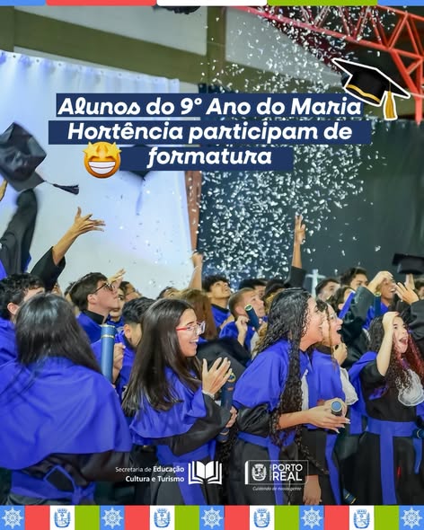 Alunos do 9º Ano do Maria Hortência participam de formatura
