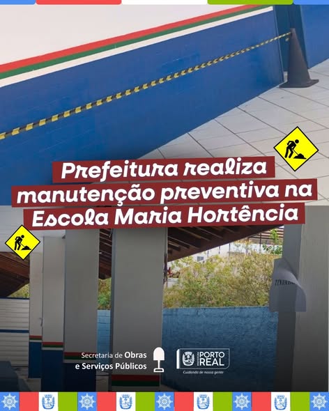 Prefeitura realiza revitalização na Escola Maria Hortência