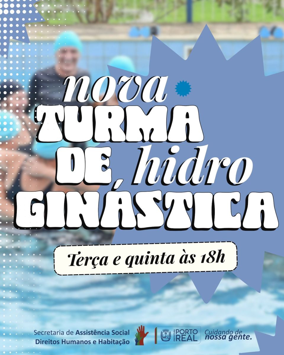 Aulas de hidroginástica à noite