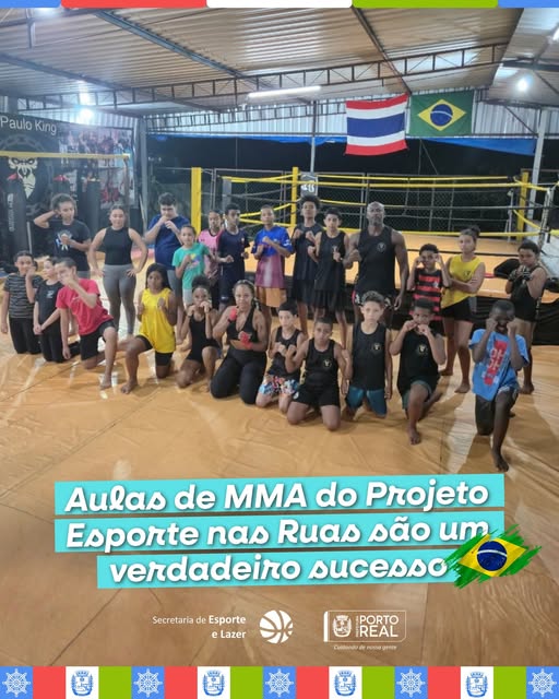 Aulas de MMA do Projeto Esporte nas Ruas são um verdadeiro sucesso