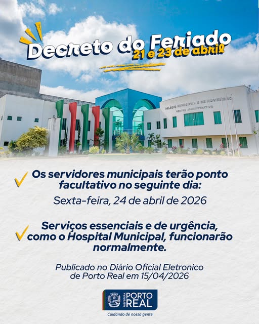 Decreto do feriado 21 e 23 de abril