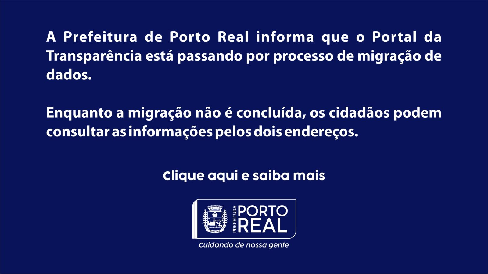 Informativo – Portal da Transparência