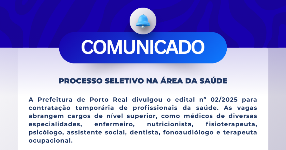 Processo Seletivo Saúde nº02/2025