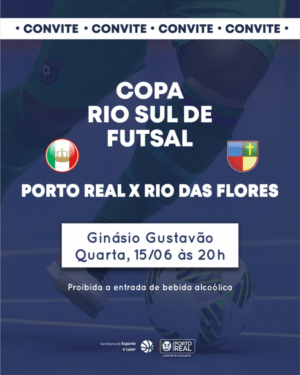 Convite Copa Rio Sul de Futsal