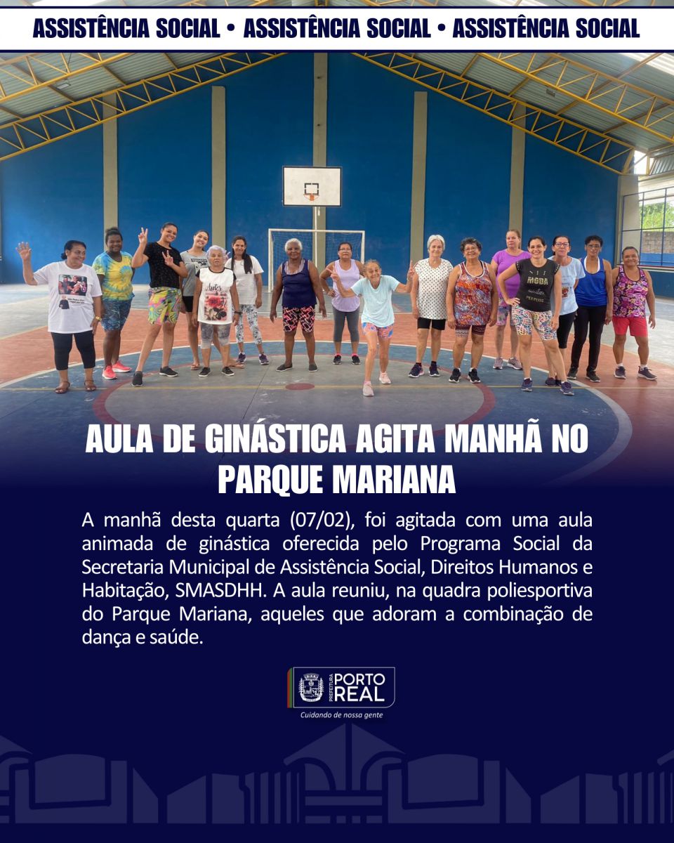 Aula de ginástica agita manhã no Parque Mariana